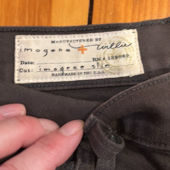 IMOGENE & WILLIE 24R Brown Slate Imogene Slim Leg Jeans Mid-Rise - Picture 5 of 7